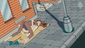 Pounding her in the Street