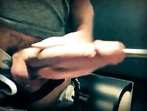 stroking myself in the bathroom after dinner, PMs ok