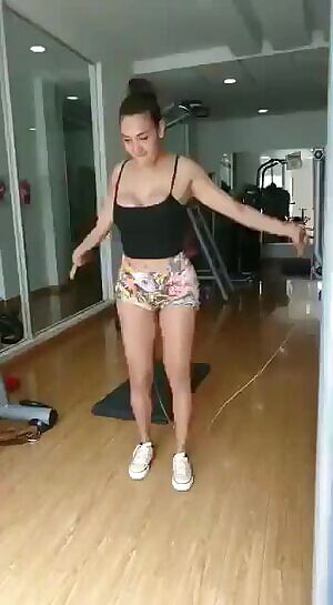 At the gym