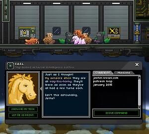 Just because they're cute doesn't mean they aren't dangerous! She fell for the ol' puppy eyes and let them out of the cargo bay to play without realizing she would be their toy