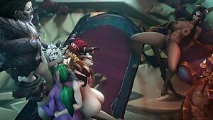 Neltharion w/ Alexstrasza, Sindragosa, Sintharia, Soridormi & Ysera + more angles,