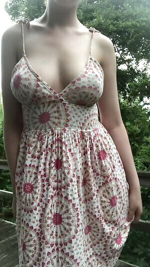 A reveal from an already exceptionally revealing sundress