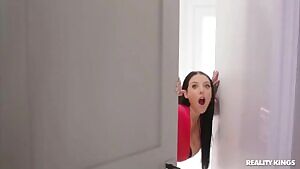 Just cleaning the bathroom