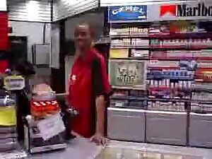Gas Station Cashier Rendering Good Service