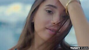 20 yrs old Russian beauty Liya Silver enjoying anal sex