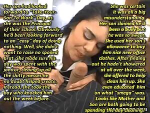 Mother and Son Spend The Day Cleaning