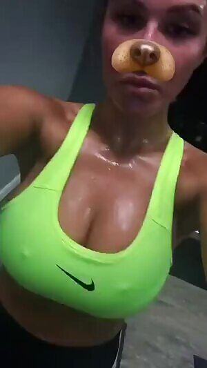 Sweaty girl