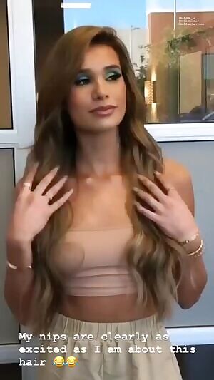 Showing of her nipples