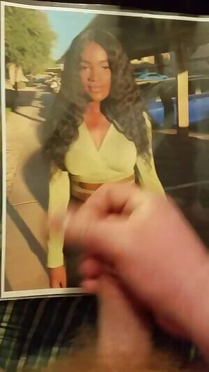 Thick white cock blowing load over hot ebony