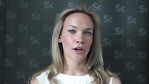 Facialize rich white blonde girl - turn on sound to hear her in this GIF.