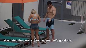 Too bad your neighbor liked swimming too...