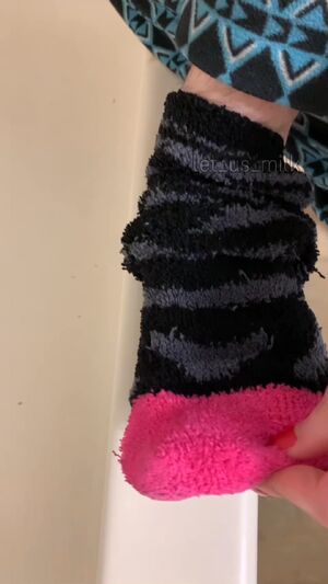 Fuzzy Socks Clothed Clothing Feet Foot