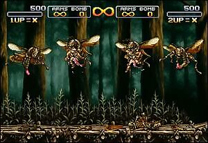 MetalSlug3 Eri and Fio caught by giant locust