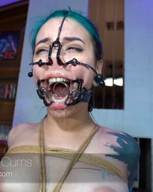 Nose Hooked BDSM Gagged