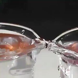 When you been dry humping and she finally takes off her panties slowly.