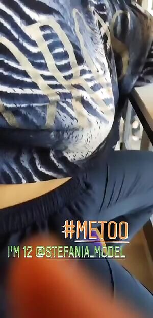 Stefania Ferrario getting her boobs poked & flickered by a friend. Lucky guy 🤤