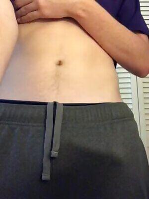 Slowly undressing before I show my cock