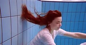 Cute little butt goes swimming