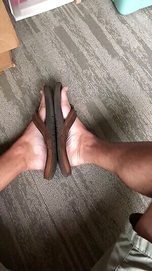 Cardboard box and my size 13s