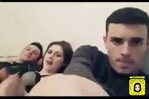 Skiing with some friends