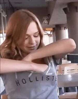 Cute Redhead Reveals Her Nice Tits