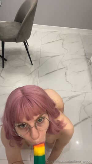 Tiny Waisted Hotties Dildo POV Sucking