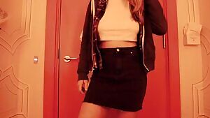 I love the mood lighting in this changing room