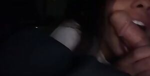 Lightskin Ebony Thot Sucks Dick in Car