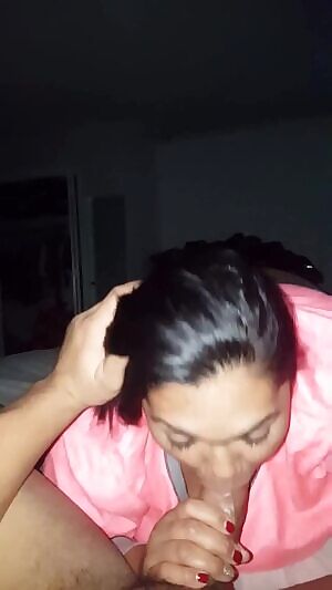 Wifey giving me a little throat