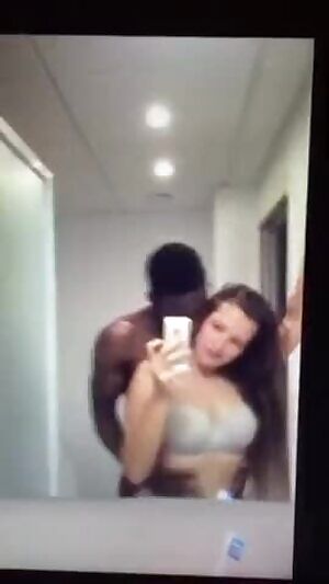 Bathroom fun with her black boyfriend