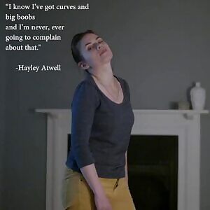Hayley Atwell is proud of her big tits