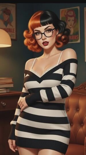 Softcore Porn Ai Generated Retro Teasing