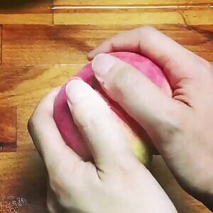 Peeling a peach
