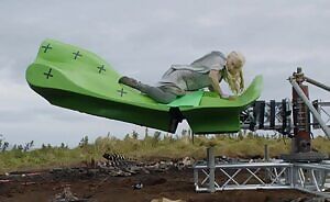 Emilia Clarke on a mechanical bull