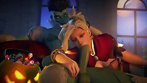 Mercy sucking Futa Sombra,