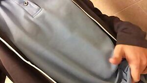 Braless boobs at work