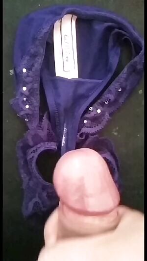 My hubby unloaded on my thong