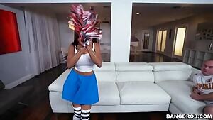 big tit wannabe-cheerleader