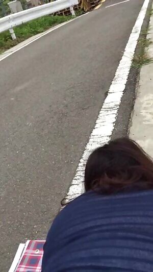 in front of the train crossing