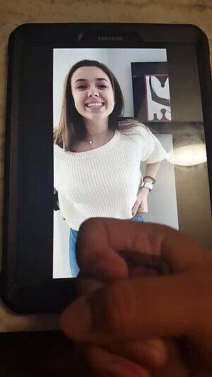 Brunette Cutie Gets a Load!