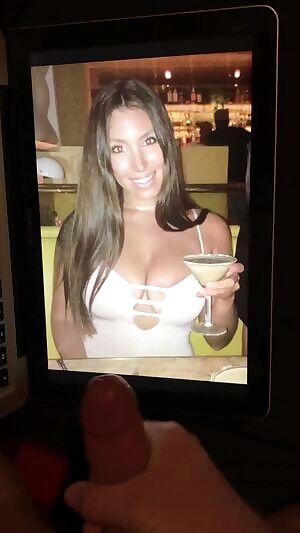 Cumtribute for her big tits