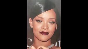 Dropping a thick load on Rihanna's face