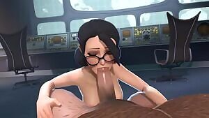 Miss Pauling blowjob,