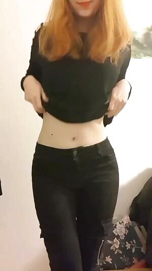 A tiny little striptease