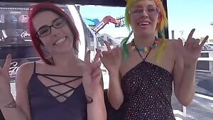Trinity May and Ultra Happy flashing and fapping at the state fair part 2