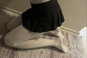 Crossdresser College Femboy Legs Petite