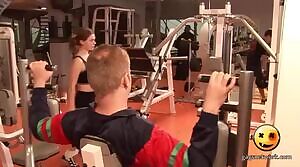 Olga Pavlenko Flashing Big Boobies At The Gym GIF