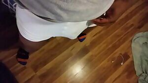 White Calvins, black dick.