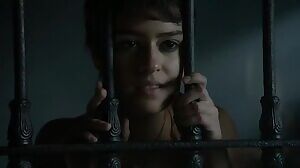 Rosabell Laurenti Sellers' dress gets caught on her hard nipple