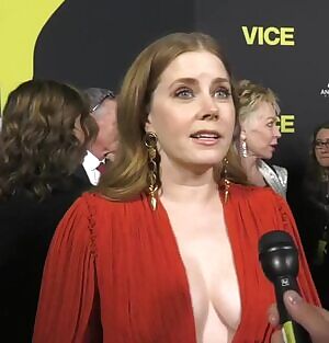 Amy Adams answering why she loves teasing her sweet tits at every red carpet event